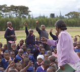 Children take responsability for siblings